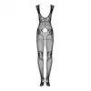 Obsessive - Bodystocking F240. Elegancki i zmysłowy bodystocking dla kobiet, który łączy wygodę z seksownym wyglądem