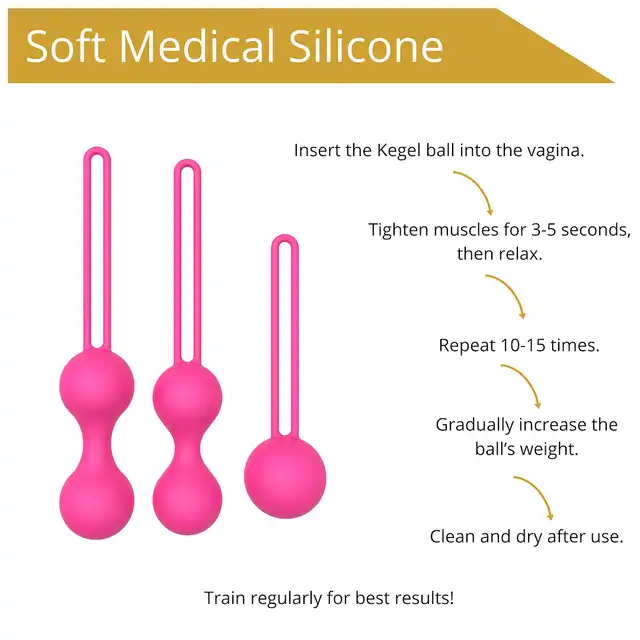 Erospace - Sweet Play Kegel Balls Set. Zestaw kulek Gejszy – skuteczny trening mięśni Kegla dla zdrowia i przyjemności