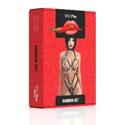 Erospace - Wild Play Harness Set. Damska regulowana uprząż, podkreśl swoją zmysłowość