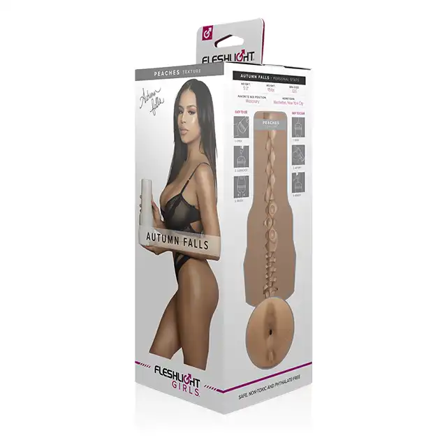 Fleshlight Girls - Autumn Falls Peaches. Przeżyj niezapomniane doznania z realistycznym masturbatorem, ciasny anus z strukturą stymulacyjną