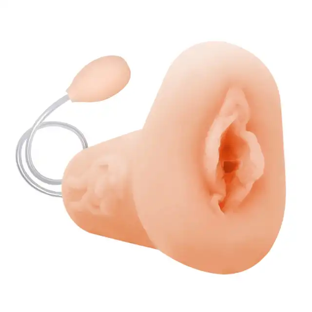 Baile - Vagina with pear. Realistyczny masturbator z funkcją ssania i wypustkami wewnętrznymi