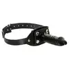 Zado - Leather Gag Penis. Skórzany knebel do ust z długim dildo, wyjątkowy produkt z nowym rodzajem stymulacji