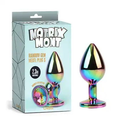 Matrix Mont - Rainbow Gem Anal Plug. Tęczowa elegancja i wyjątkowa stymulacja w rozmiarze S