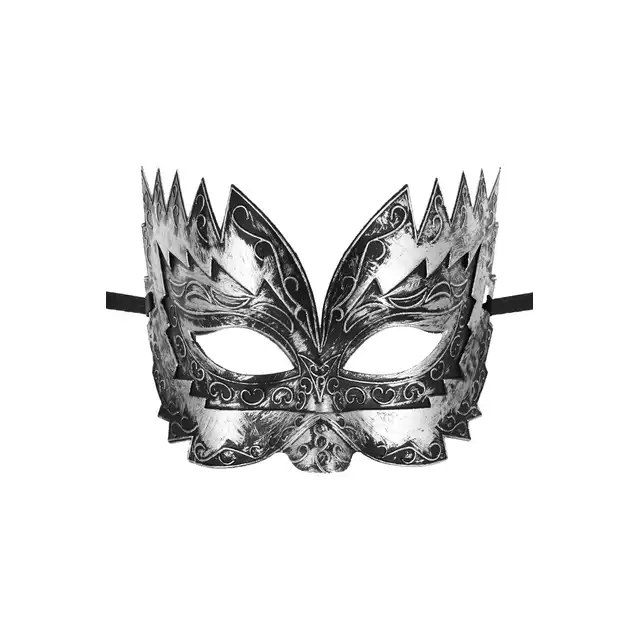Concorde - Don Giovanny.  Elegancka srebrna maska maskaradowa