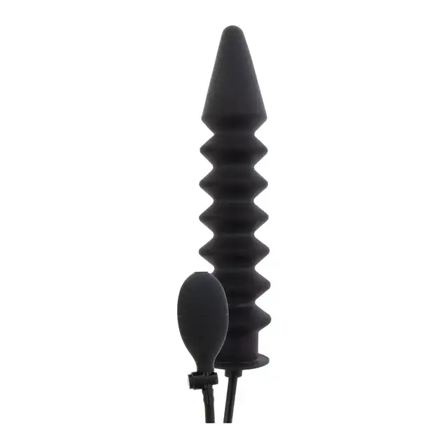 Hidden Desire - Inflatable Ribbed Plug Expert. Nadmuchiwany korek analny z żebrowaniami, zabawka dla ekspertów