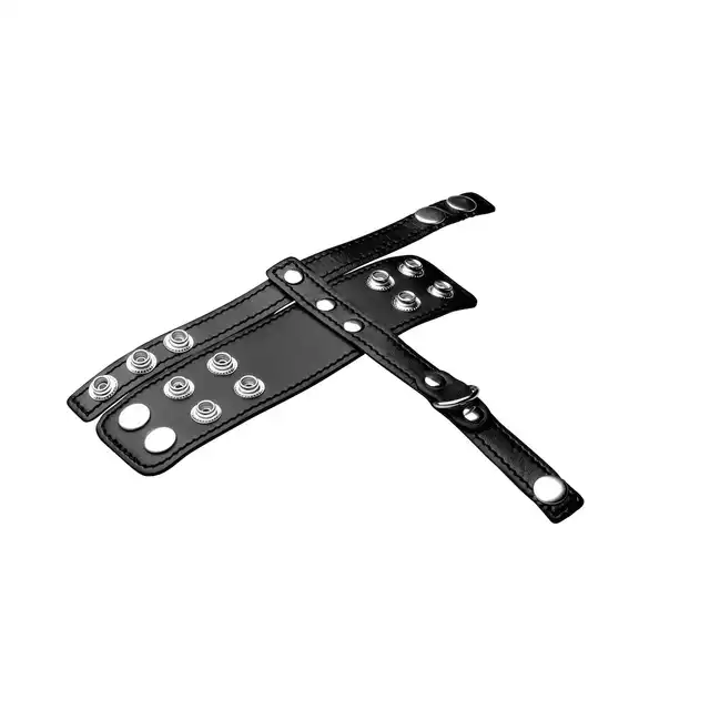 Erospace - Wild Play Cock and Balls Strap C20. Regulowana opaska zaciskowa na penisa i jądra, intensyfikuj doznania