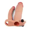 LoveToy - Vibrating Pleasure X-tender. Przedłużenie penisa z wibracjami i realistyczną główką