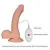 LoveToy - 8.8" The Ultra Soft Dude Vibrating. Luksusowy, ultra miękki wibrator z 10 prędkościami wibracji i przyssawką do zabawy bez użycia rąk
