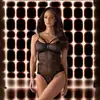 Obsessive - 818-TED-1 Body L/XL. Urocze body z motywem różyczek i otwartym krokiem, idealne na niegrzeczne wieczory.