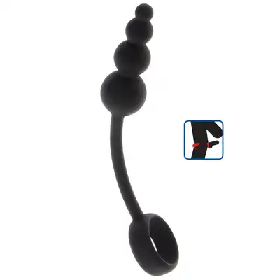 ToyJoy - Manpower Anal Plug &amp; Cock Ring. Wszechstronny silikonowy buttplug, stymulacja prostaty, mocne erekcje