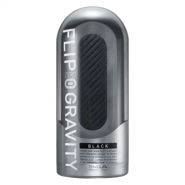 Tenga - Flip Zero 0 Gravity Black.  Luksusowy masturbator z zaawansowaną technologią i łatwym czyszczeniem