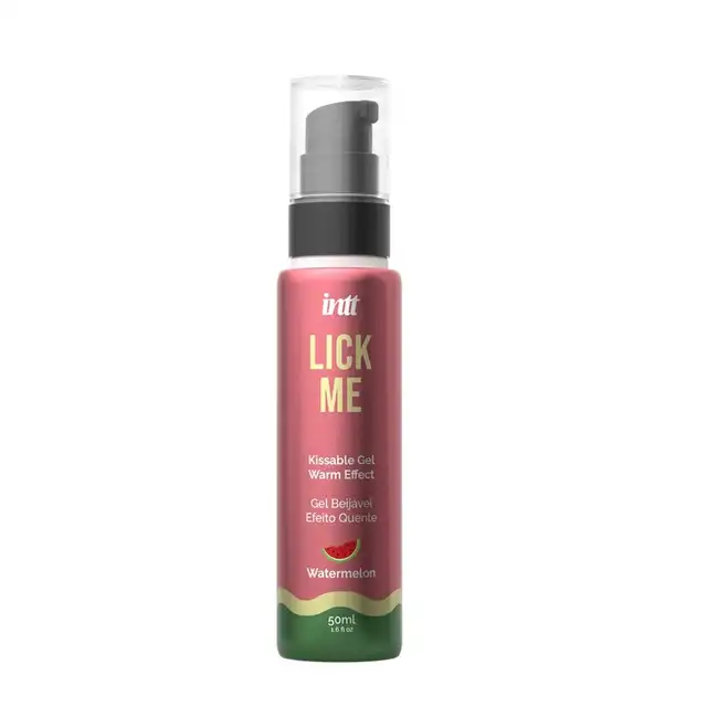 Intt - Lick Me Watermelon Kissable Gel With Warm Effect 50ml. Wyjątkowy żel o smaku soczystego arbuza z silnym efektem rozgrzewającym