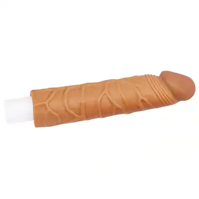 LoveToy - 1 Pleasure X-tender. Realistyczne przedłużenie penisa z reagującym na temperaturę materiałem