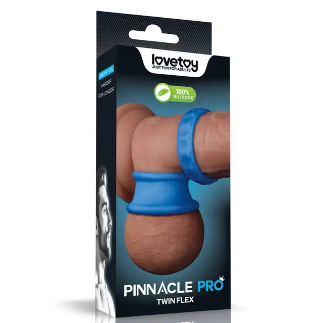 LoveToy - Pinnacle Pro Twin Flex Stretcher. Rozciągacz jądrer, elastyczność i intensywność wjednym, personalizowana przyjemność i komfort