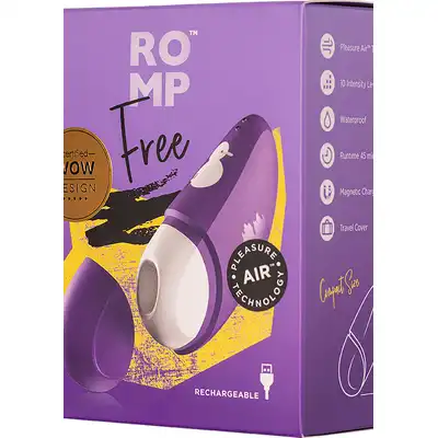 Romp - Free. Innowacyjny stymulator łechtaczki z 10 poziomami intensywności i technologią  Pleasure Air.