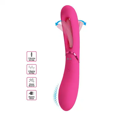 Pretty Love - Romance Lexie. Wibrator z 7 ustawieniami wibracji, ergonomicznym kształtem i ruchomym języczkiem