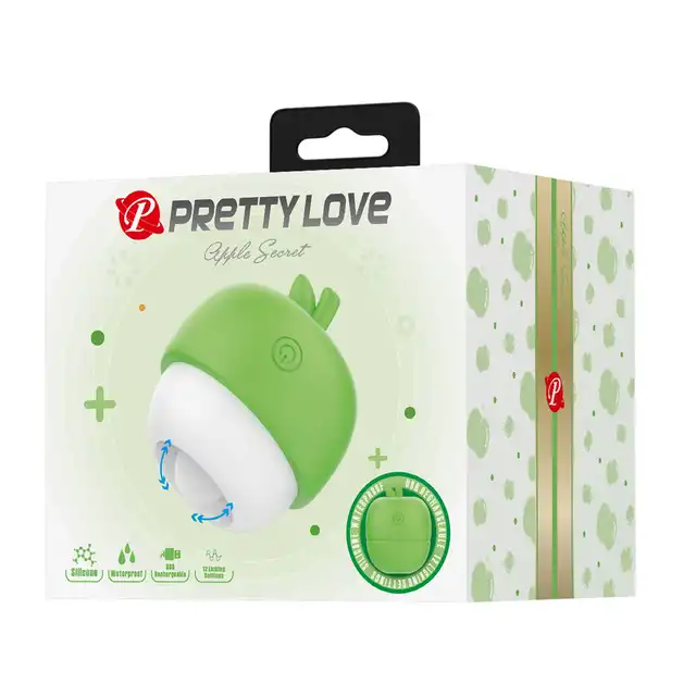 Pretty Love - Apple Secret 12 Licking Sensations. Mini wibrator łechtaczkowy o kształcie jabłka, zabawka incognito, idealny przyjaciel każdej kobiety