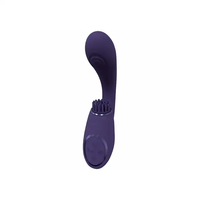 Vive Gen - Triple Motor G-Spot Vibrator with Pulse Wave and Vibrating Bristles - Purple