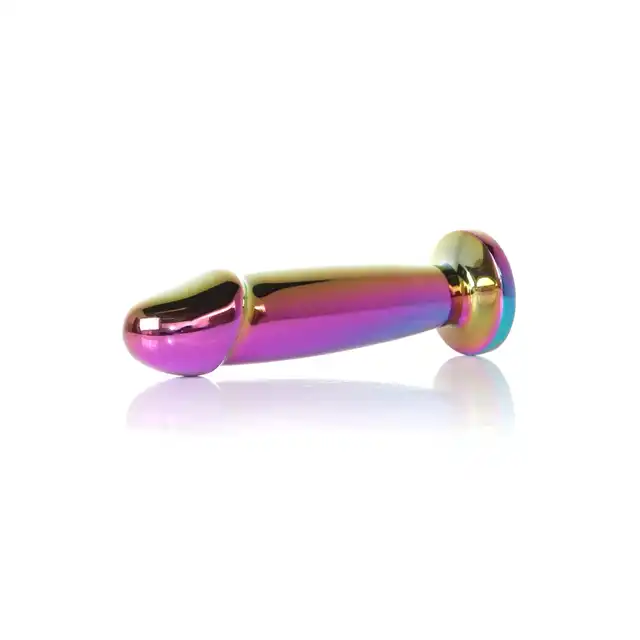 Bseries -  Jewellery Multicolour Penis Plug Clear M. Elegancka biżuteria analna z stali nierdzewnej z diamencikiem, zapewniająca stymulację i bezpieczeństwo