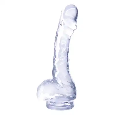 Ice Crystals Collection - Intruder 4". Niewielkie przezroczyste dildo o realistycznym kształcie, miękki i elastyczny materiał