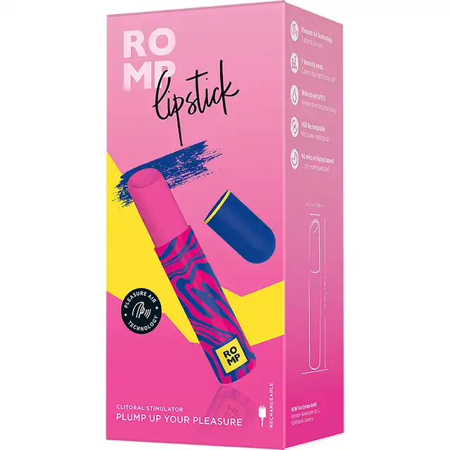 Romp - Lipstick. Kompaktowy i kolorowy stymulator łechtaczki. Idealne połączenie elegancji, wygody i zaawansowanej technologii.