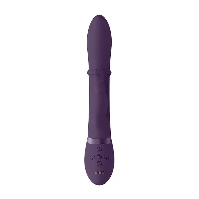 Vive - Halo Ring Rabbit Vibrator Purple. Luksusowy, zaawansowany wibrator, który łączy innowacyjność, przyjemność i wygodę w jednym produkcie