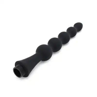 O-Products – Silicone Beads Douche Nozzle. Stymulująca dysza do gruszek do lewatywy, komfortowe oczyszczanie z delikatną aplikacją