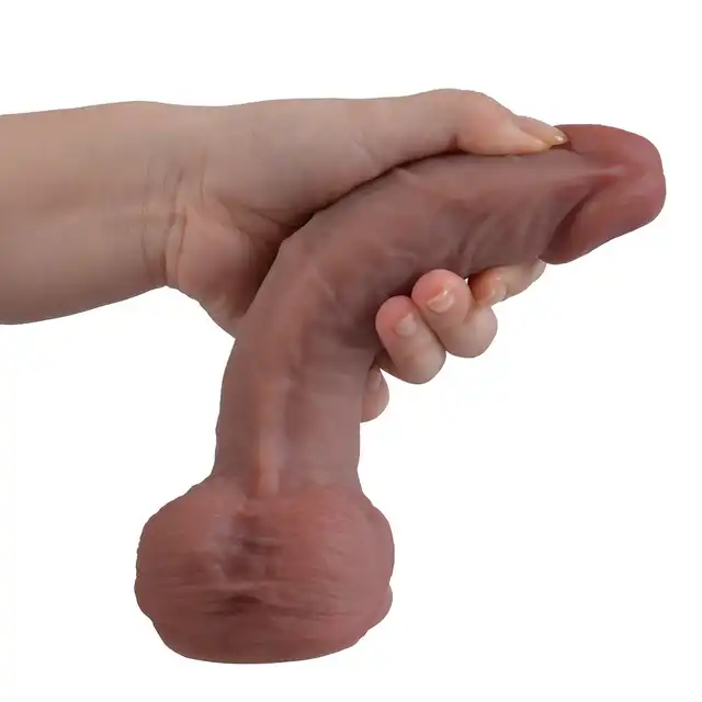 Erospace - Natural Play D2. Realistyczne dildo 20,6 cm wyjątkowa przyjemność z wysokiej jakości silikonu