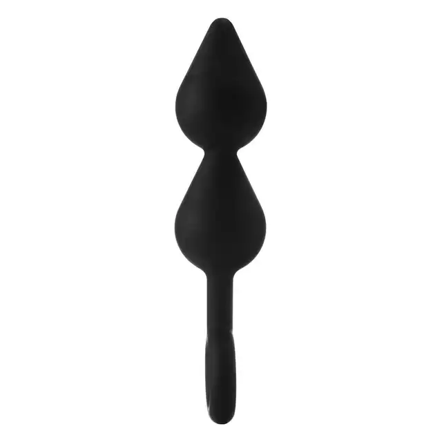 Dreamtoys - Fantasstic Xl Double Drop Plug. Duży podwójny korek analny z elastycznym uchwytem. 