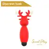 Erospace - Sweet Play Mini Rendeer Vibrator. Mini wibrator w kształcie renifera, dyskretna przyjemność zawsze pod ręką