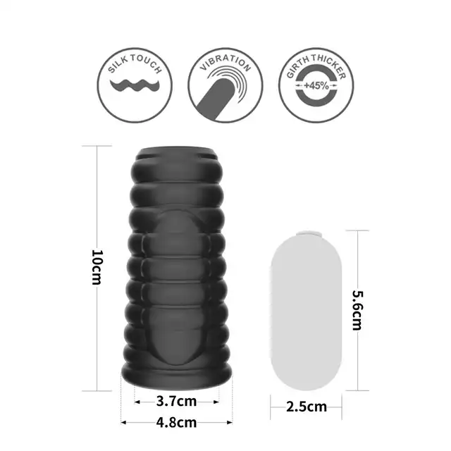 LoveToy - Wave Knights Ring Vibrating Penis Sleeve. Wibrująca nakładka na penisa zwiększająca stymulację i wytrzymałość