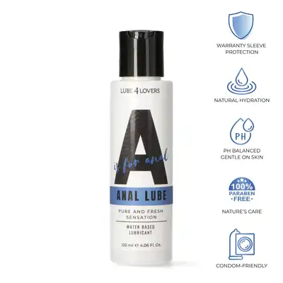Lube4Lovers - A is for Anal Lube. Wodny lubrykant analny z aloesem dla maksymalnego komfortu