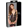Cottelli Collection - Crotchless Bondage Body L. Zmysłowe body z odpinanymi paskami i kajdankami, idealne do zabaw bondage