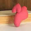Gaia - Eco Love Vibrator. Różowy, biodegradowalny wibrator na palec z 10 trybami wibracji