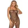 Leg Avenue -  Seamless Crochet Bodystocking.  Kobiece body zachwycające ażurowym wzorem.