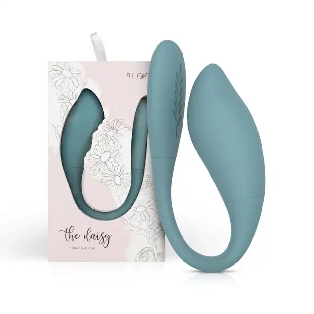Bloom - The Daisy Vibrating Egg Green. Wibrujące jajeczko z technologią Swipe dla niezapomnianych doznań