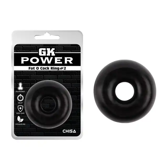Chisa - GK Power Fat O Cock Ring#2. Elastyczny ring erekcyjny zwiększający intensywność doznań