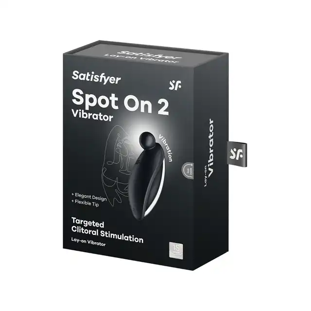Satisfyer - Spot On 2 Black. Wyjątkowo precyzyjny stymulator łechtaczki z aż 12 programami wibracji!