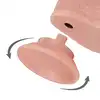 LoveToy - Sliding Skin Dual Leyer Dong 9". Hiperrealistyczne duże dildo z odczepianą przyssawką