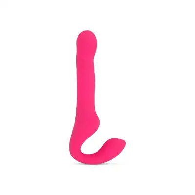 Teazers - Strapless Strap On Vibrator Pink. Wibrujący strapon bez uprzężowy, intensywna stymulacja łechtaczki, punktu G i strefy analnej w jednym