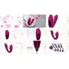 Vive - Yuki G-Spot Vibrator with Massaging Beads Pink. Nowoczesny wibrator podwójny do stymulacji punktu G z ruchomymi kulkami
