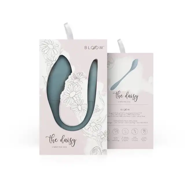 Bloom - The Daisy Vibrating Egg Green. Wibrujące jajeczko z technologią Swipe dla niezapomnianych doznań
