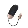 Teazers - Ribbed Vibrating Egg With Remote Control. Żebrowane wibrujące jajeczko z pilotem, pełna kontrola i komfort