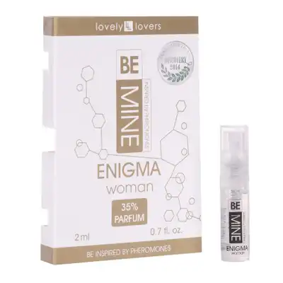 Lovely Lovers - Be MIne Enigma Parfum Woman 2ml. Intrygujące perfumy damskie z feromonami, z eleganckimi nutami kwiatów i owoców, tworząc uwodzicielską aurę pełną kobiecych wibracji