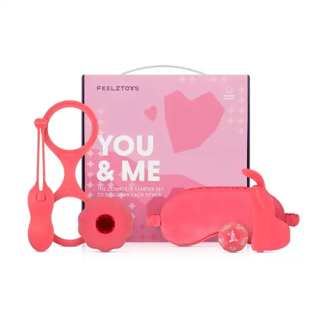FeelzToys - You &amp; Me. Zestaw gadżetów erotycznych dla odważnych par chcących rozkręcić łóżkową atmosferę