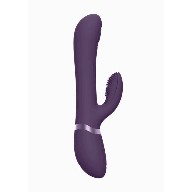 Vive - Etsu Pulse Wave G-Spot Rabbit &amp; Clitoral Stimulator Purple. Podwójny wibrator z 4 wymiennym silikonowymi końcówkami i3 sterowanymi silnikami