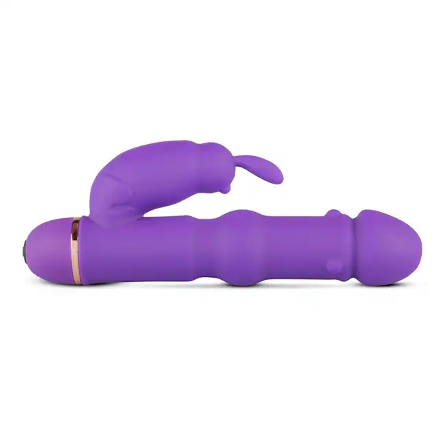 Teazers - Silicone Rabbit Vibrator Purple. Wyjątkowy wibrator króliczek z wieloma wypustkami, klasyka w nowoczesnej formie