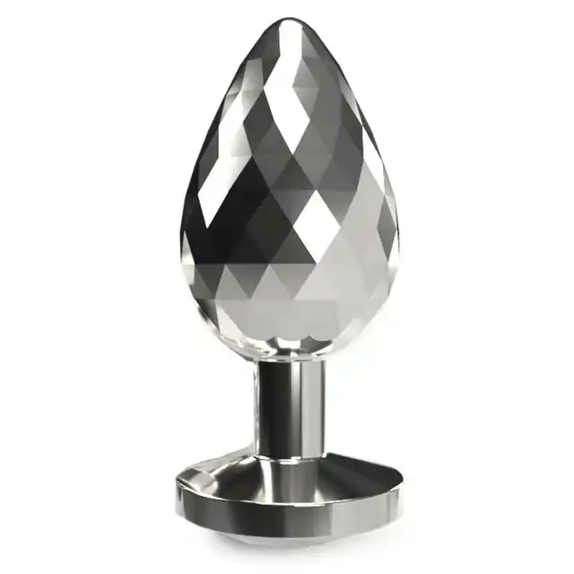 ToyJoy - Disco Diamond Plug Small. Korek analny o unikatowej teksturze, ozdobiony lśniącym kryształkiem.