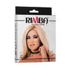 Rimba - Collar Use Me. Stylowa i odważna obroża z napisem „Use Me”, wykonana z wysokiej jakości silikonu, zapewniająca komfort i efektowny wygląd