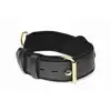 Master Series - Tracking Collar Black. Czarna obroża śledząca dla uległego z miejscem na AirTag – styl i pełna kontrola